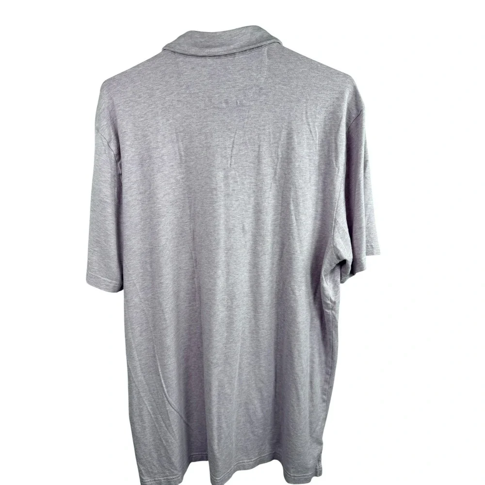 Faherty Polo Shirt Mens Large Lavender Heather Stretch Modal Blend Soft Knit - Picture 6 of 7